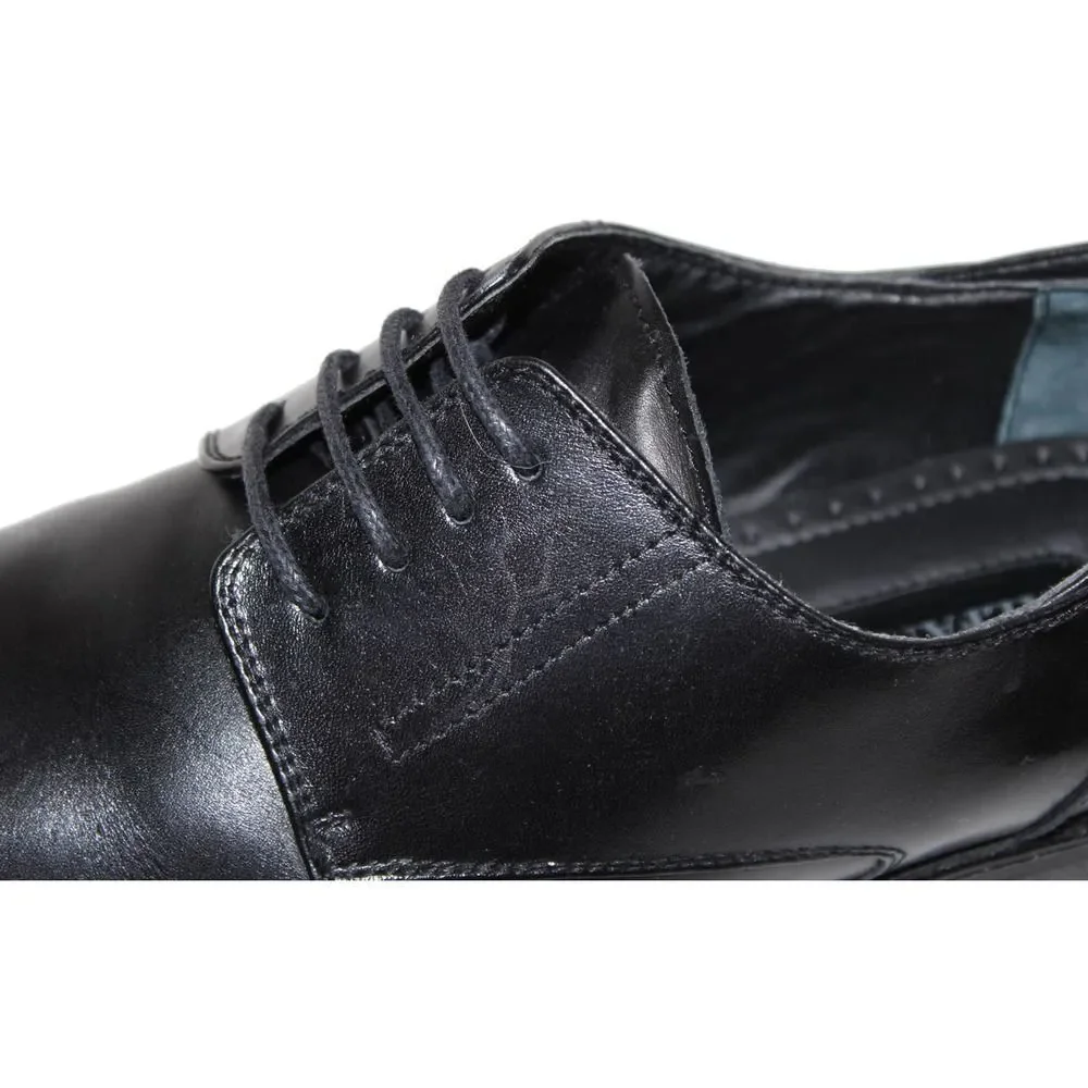 ALFANI Crown Black Leather Dress Oxfords Size 11 M